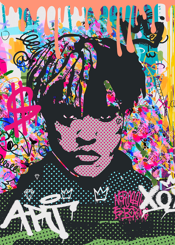 Pop Art Graffiti Portrait