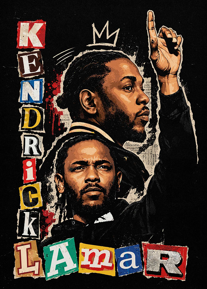 Kendrick Lamar Portrait Poster