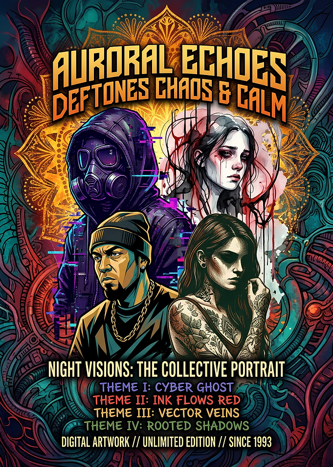 Auroral Echoes Deftones Music Poster