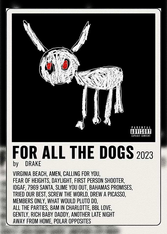 Drake For All The Dogs Poster