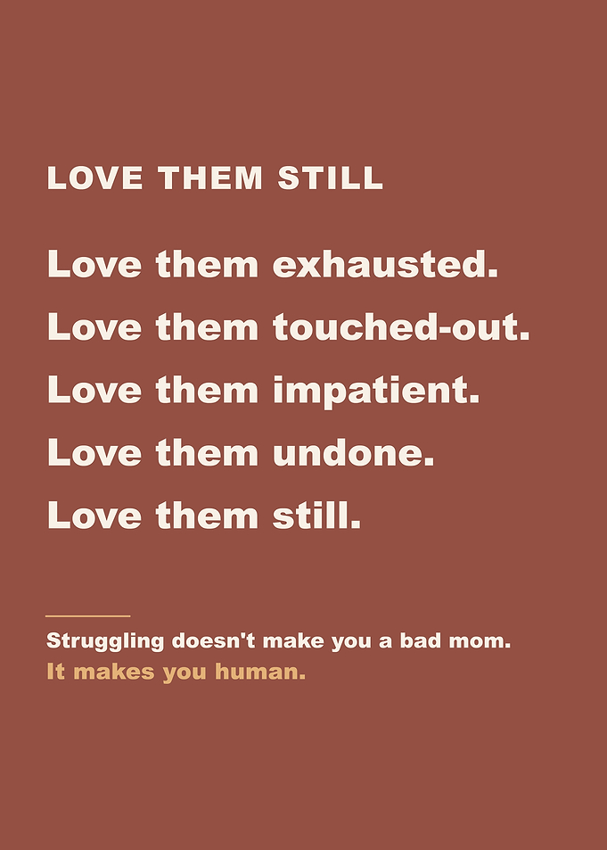 Inspirational Motherhood Quote Poster
