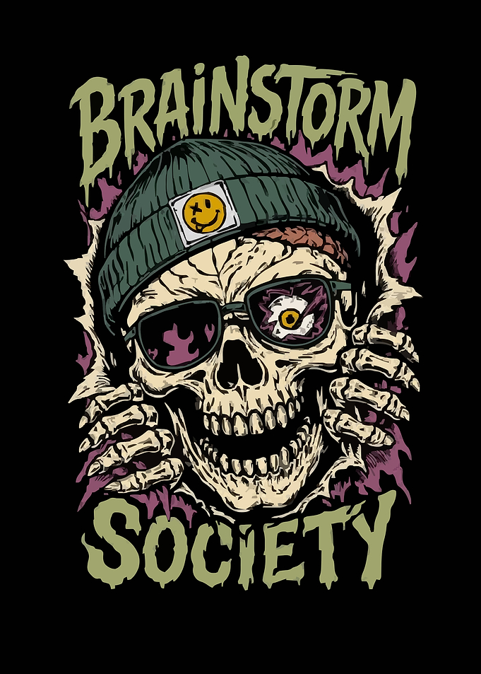 Brainstorm Society Skull Graphic