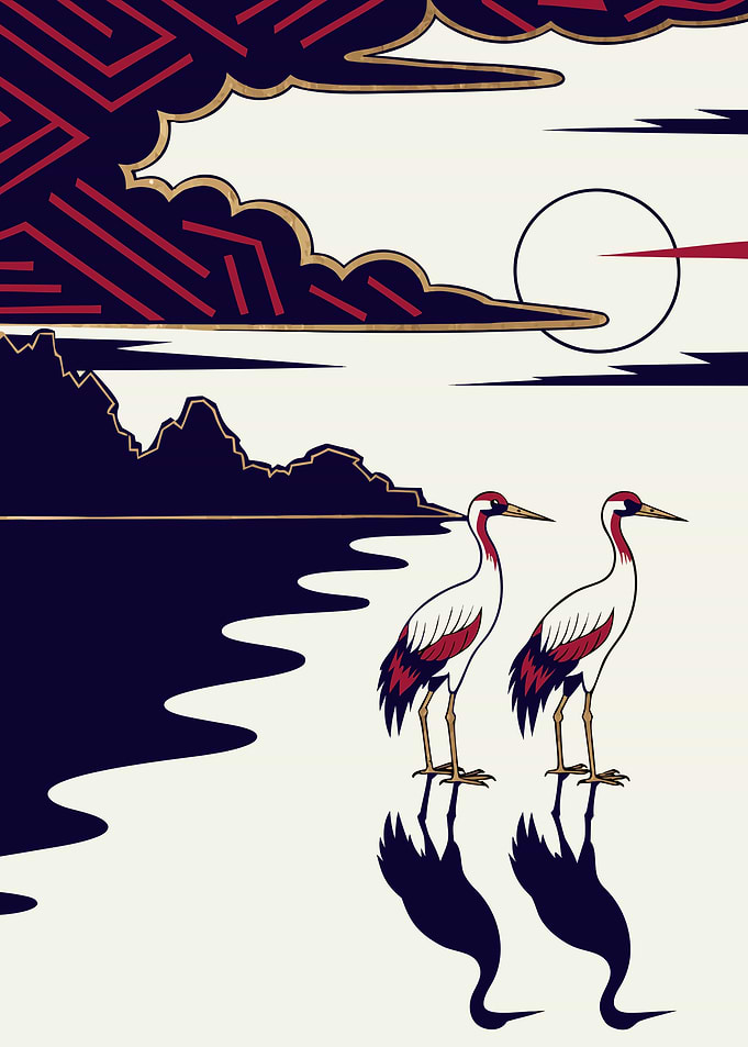 Cranes in the Quiet Dawn
