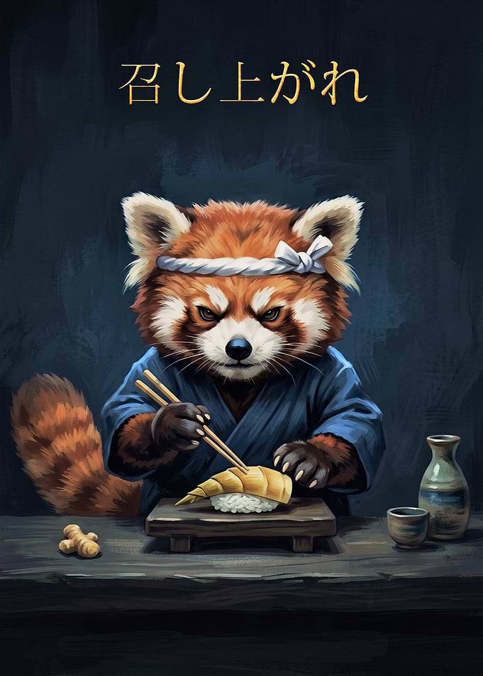 Red Panda Sushi Chef