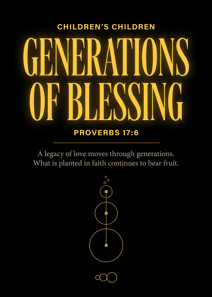 Generations of Blessing Inspirational Poster