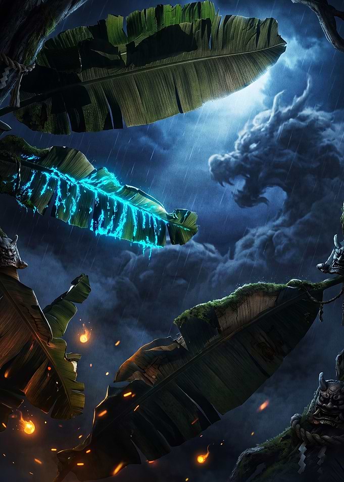 Dragon Storm Night Dark Fantasy Art