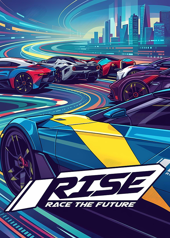 Rise Race the Future Racing Poster