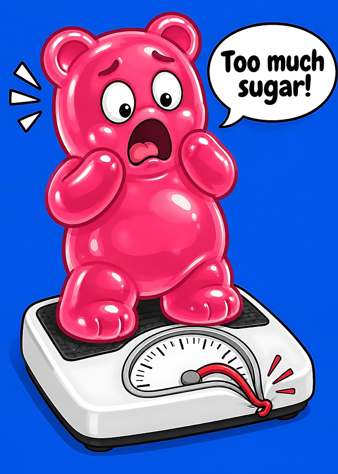 Gummy Bear Weighing In
