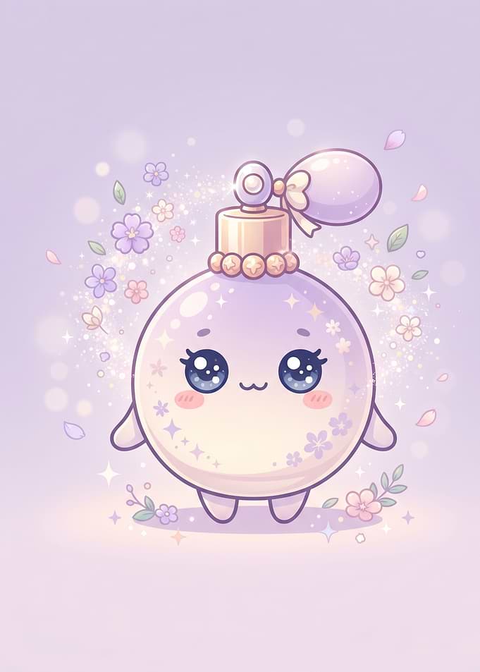 Cute Kawaii Perfume Bottle Character
