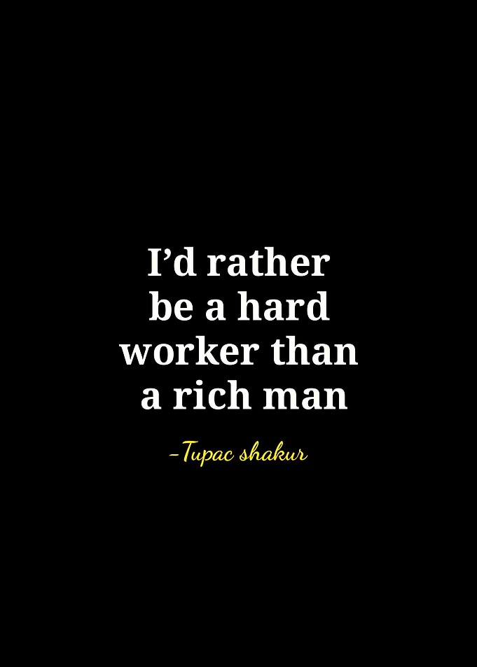 Tupac Shakur Inspirational Quote Poster