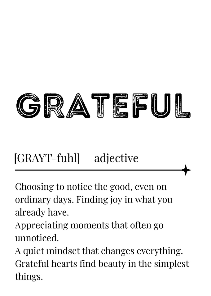 Grateful Definition