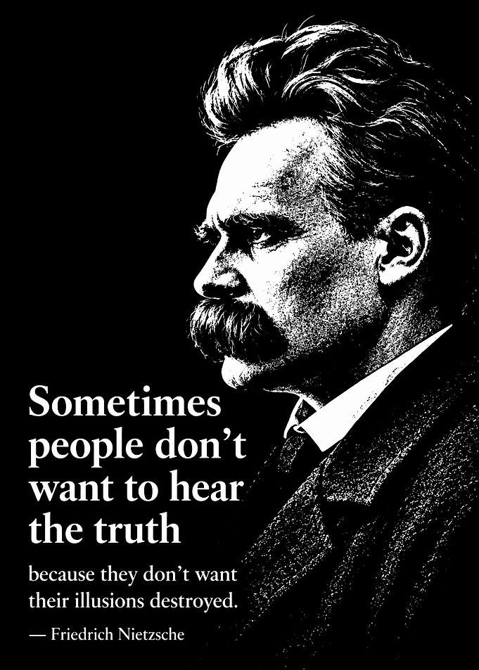 Friedrich Nietzsche Quote Poster