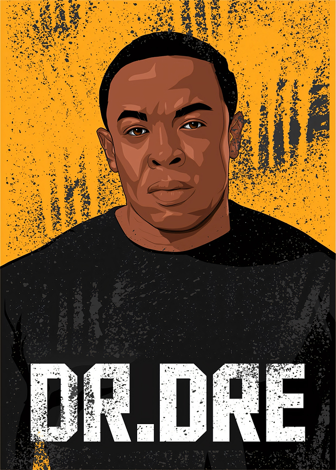 Dr. Dre Graphic Portrait Poster