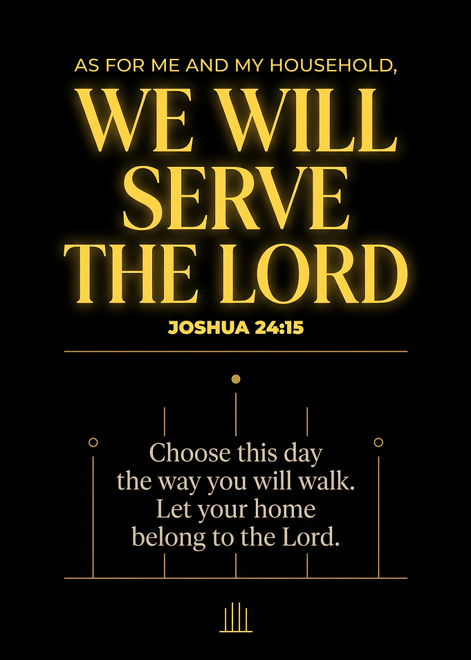 Joshua 24:15 Inspirational Wall Art