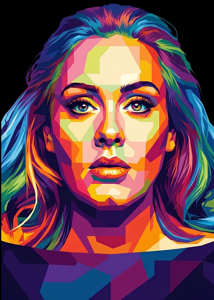 Adele Pop Art Portrait