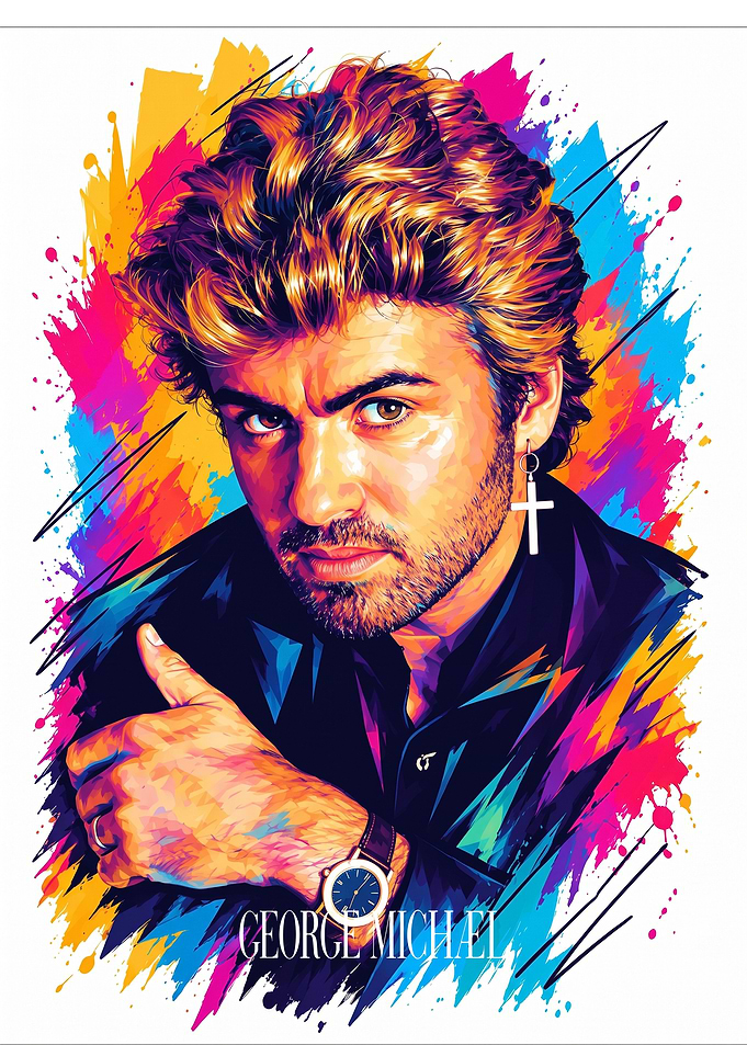 George Michael Pop Art Portrait