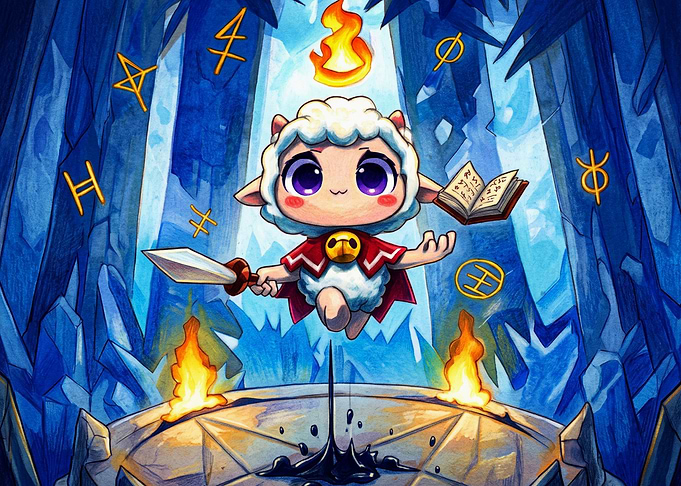 Cult of the Lamb Character Illustration