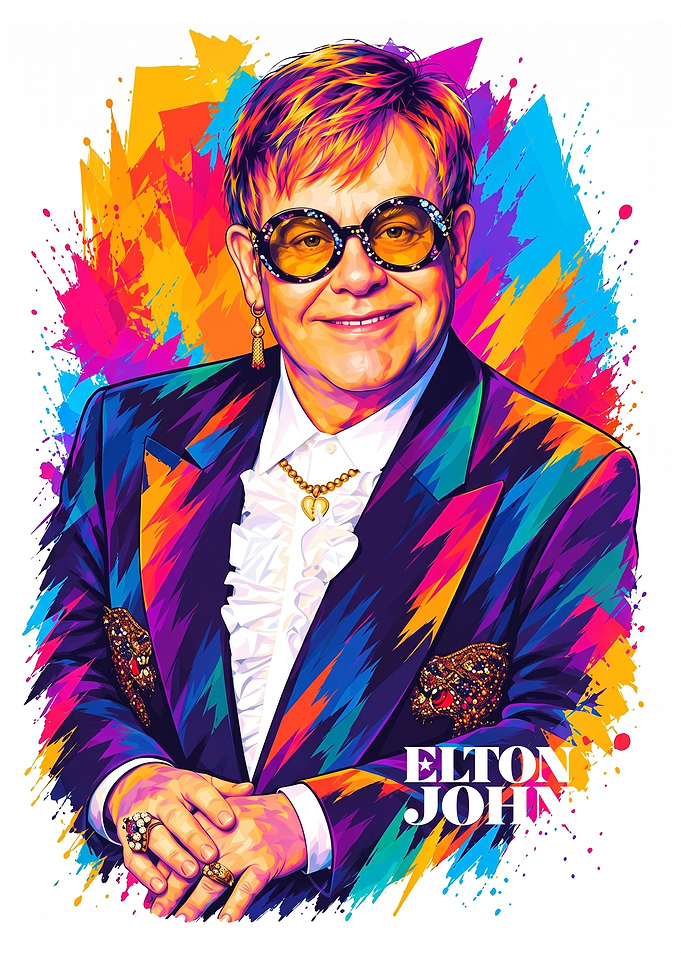Elton John Pop Art Portrait