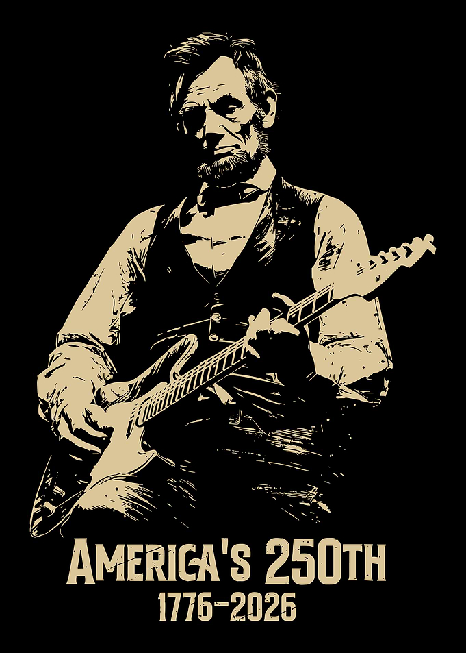 Abraham Lincoln Playing Electric Guitar