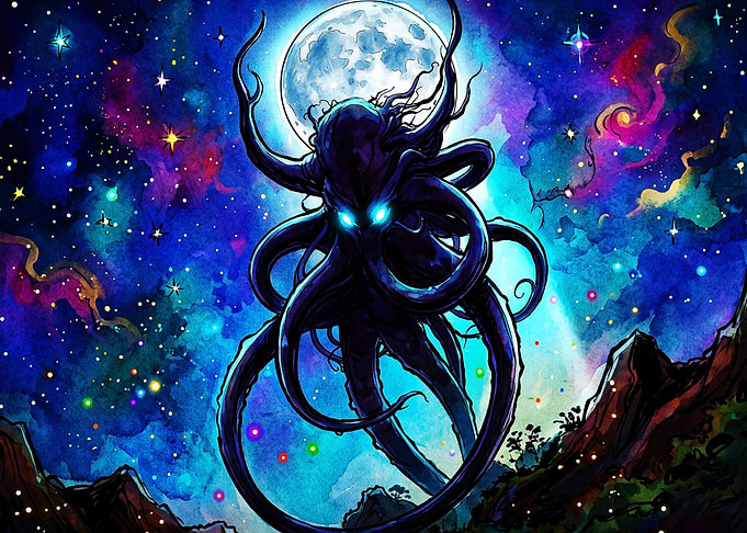 Cosmic Monster Tentacles Fantasy Ar