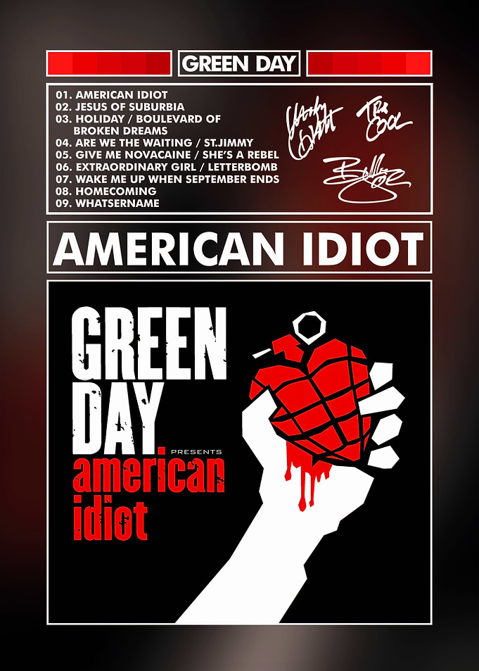 Green Day American Idiot Poster