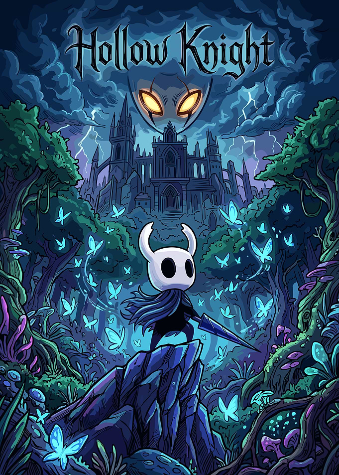 Hollow Knight Forest Adventure Poster