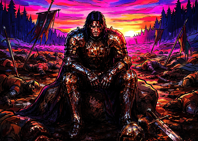 Knight Battleground Neon Fantasy Ar