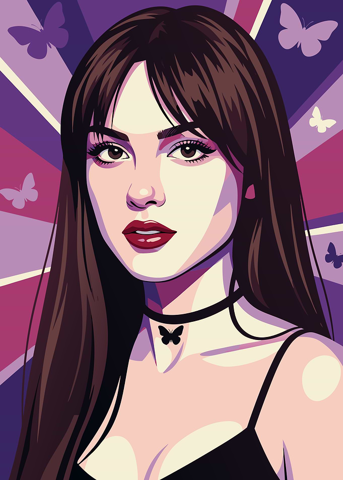 Olivia Rodrigo Pop Art Portrait