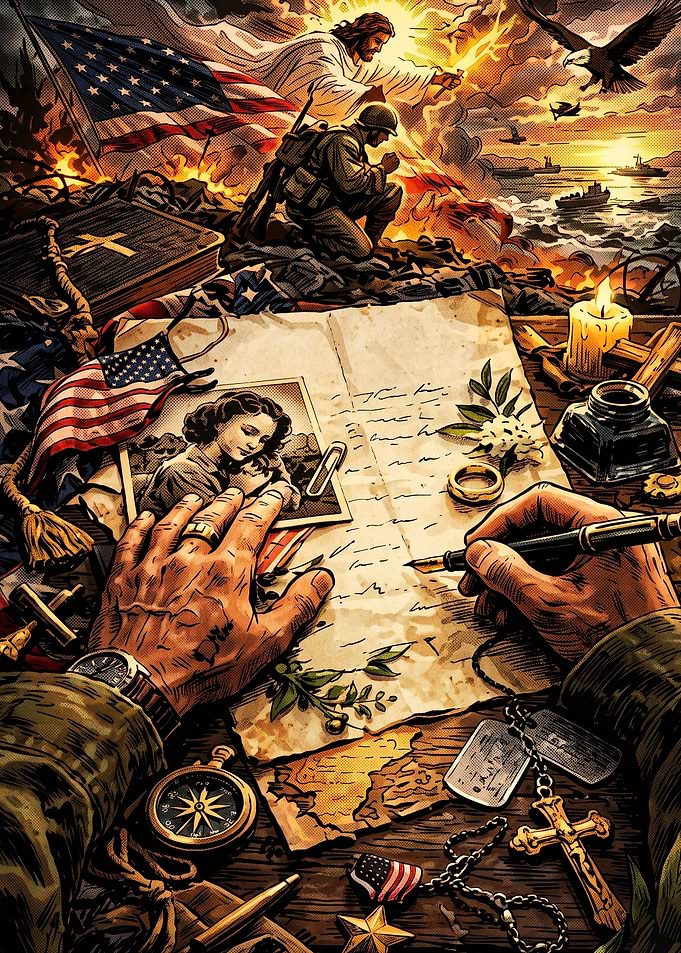 Military Soldier Faith Epic Art Pos