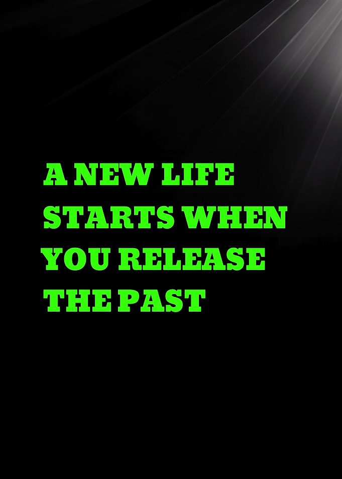 A NEW LIFE STARTS WHEN YOU RELEASE - Inspirational Quote Text Art