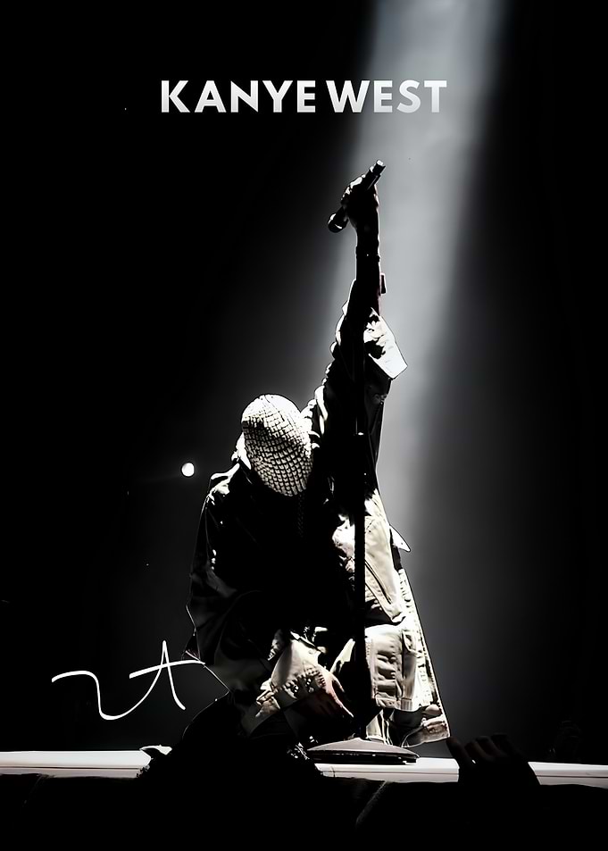 Kanye West Concert Performance Poster
