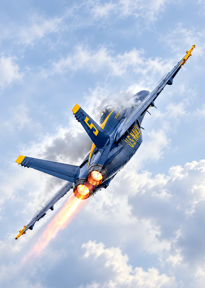 Blue Angels F/A-18 Hornet in Flight