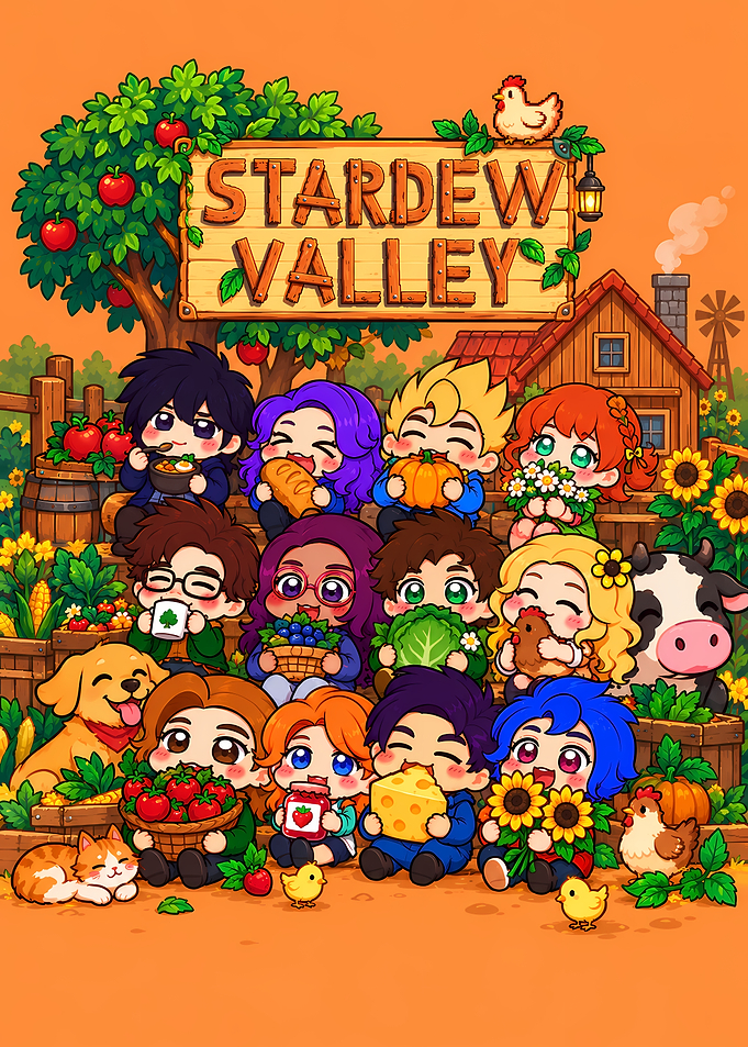 Stardew Valley Chibi Character Group Art