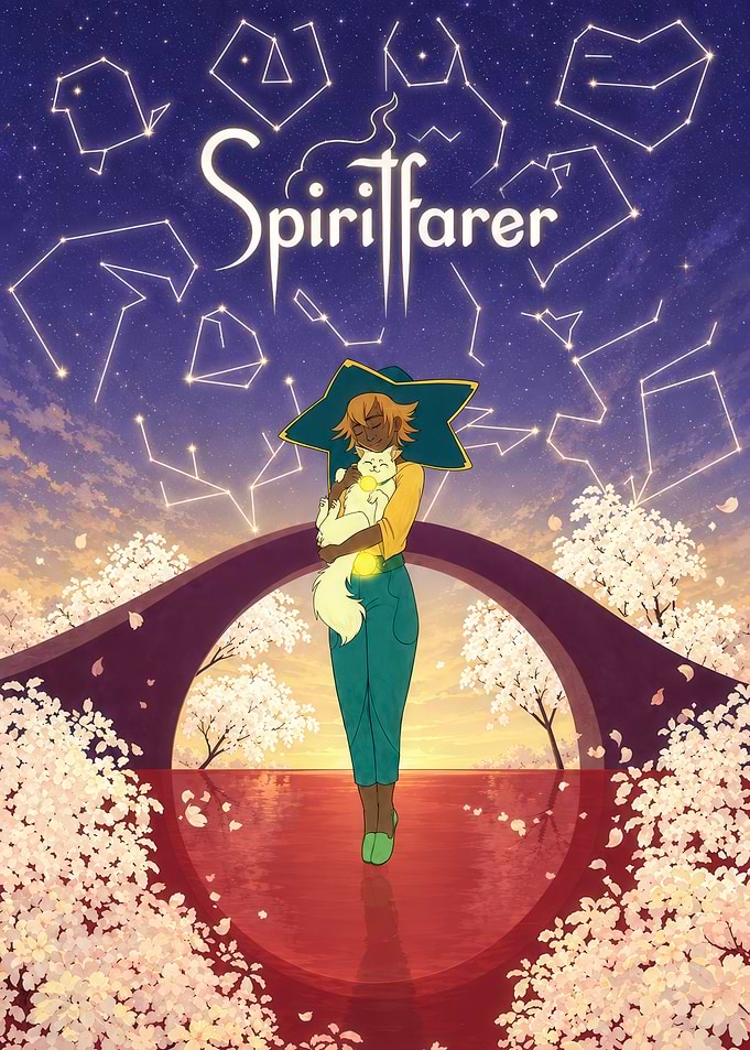 Spiritfarer Stella and Daffodil Poster