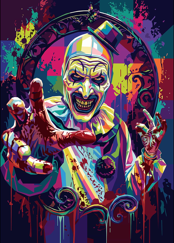 Art the Clown Pop Art Portrait