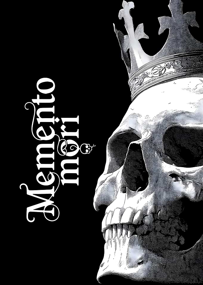 Memento Mori Crowned Skull Art