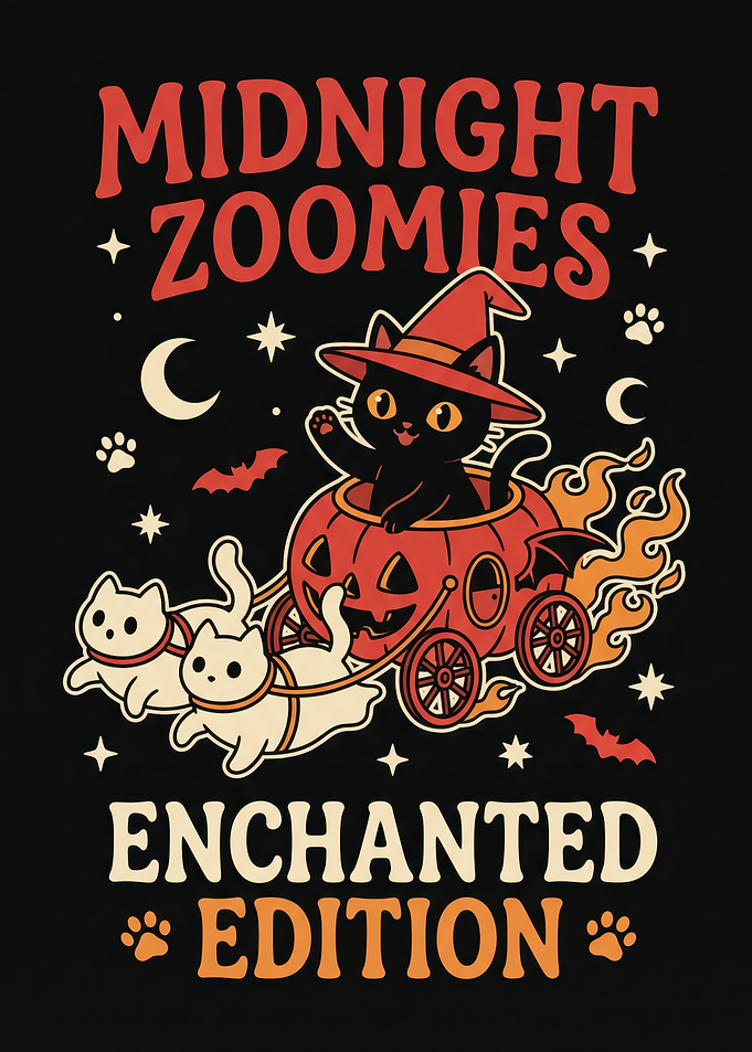 Midnight Zoomies Enchanted Edition Halloween Cat