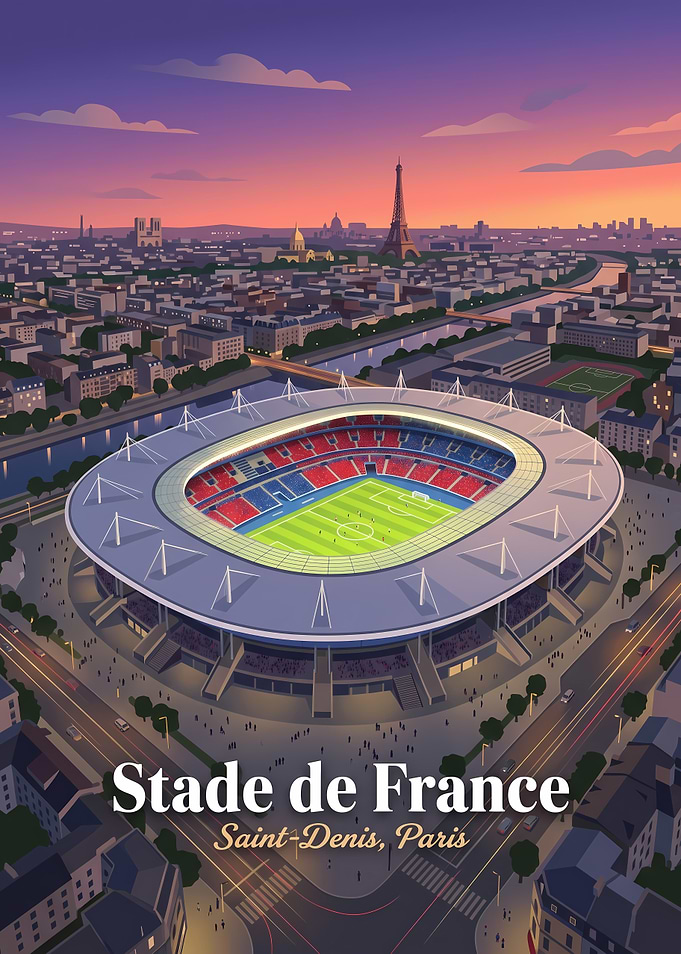 Stade de France Paris Illustration