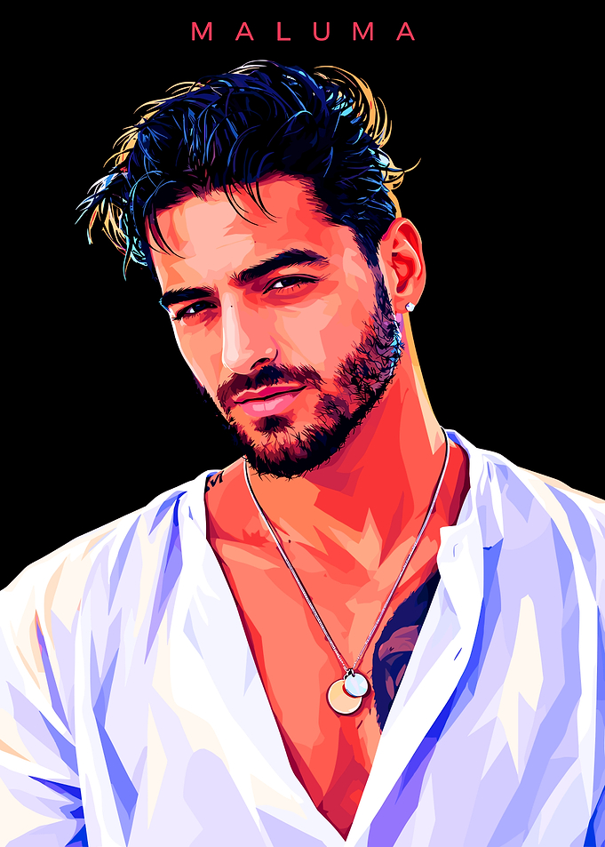 Maluma Pop Art Portrait