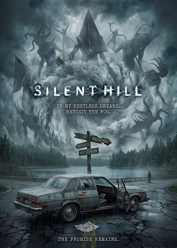Silent Hill Horror Game Poster
