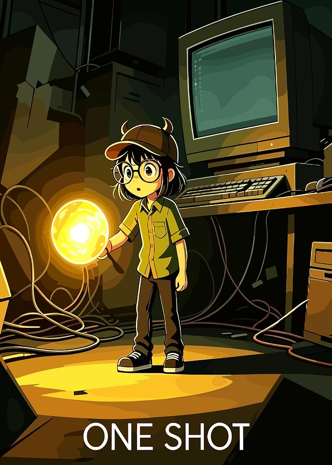 Anime Character Holding Glowing Orb