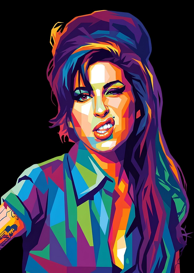 Amy Winehouse Pop Art Portrait