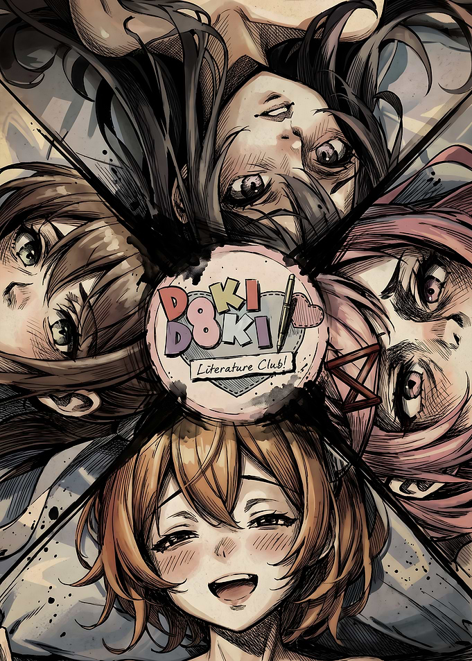 Doki Doki Literature Club Character Collage