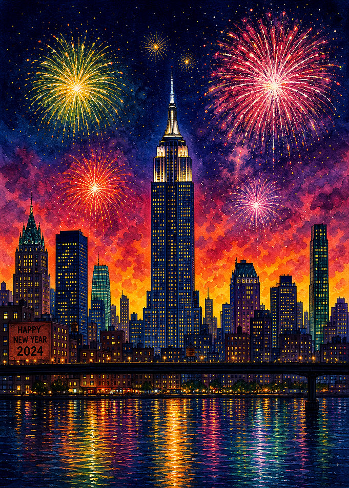 New York City New Year Fireworks