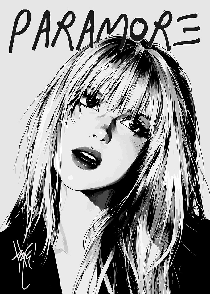 Paramore Hayley Williams Fan Art Portrait