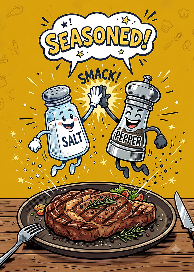 Salt and Pepper High Five