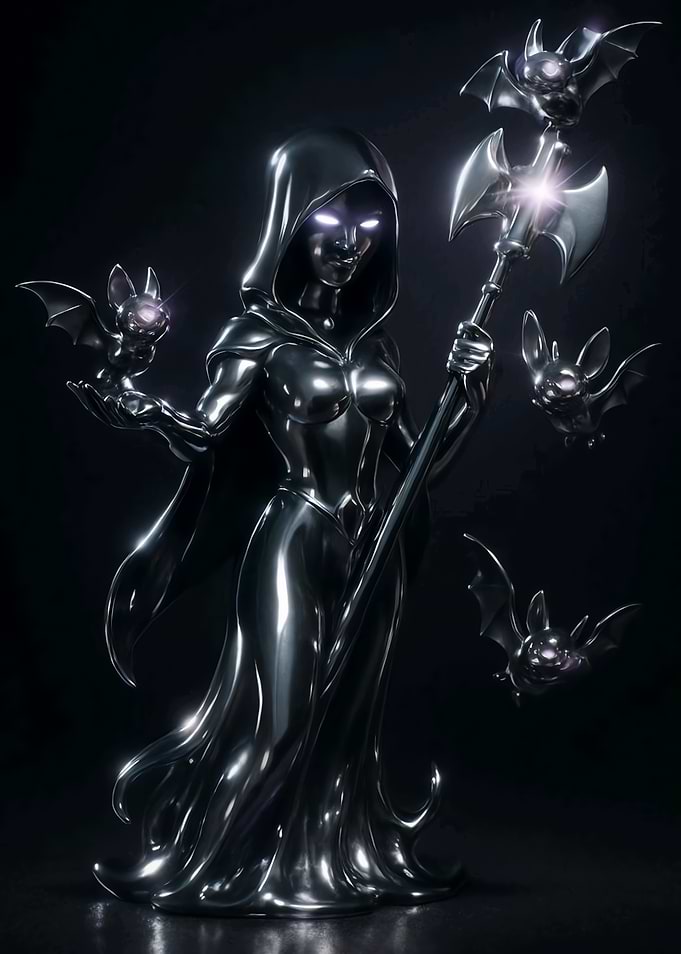 Clash of Clans Night Witch Statue