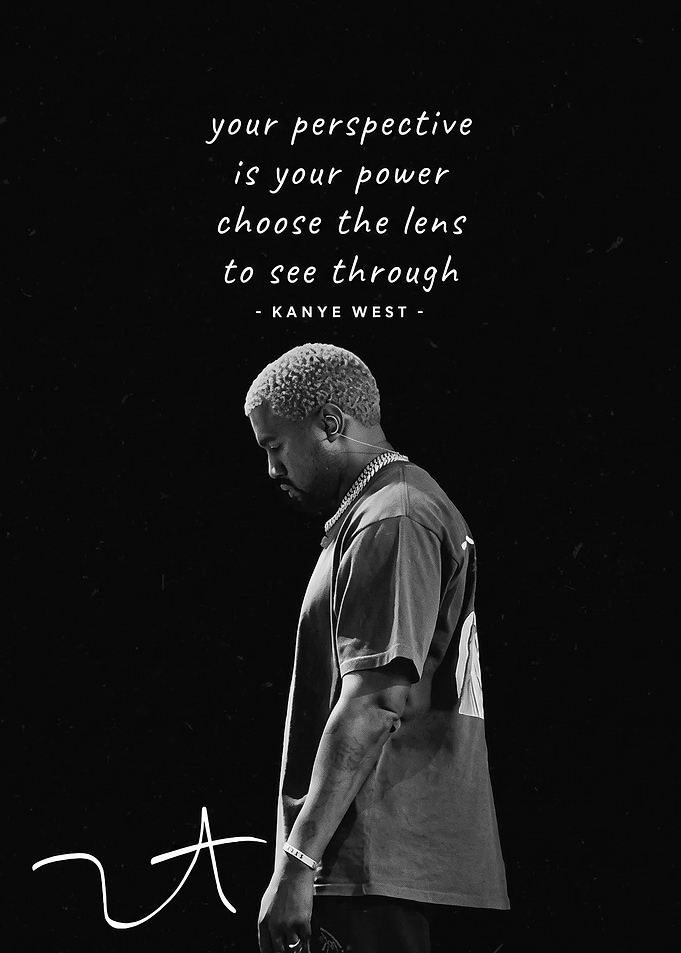 Kanye West Inspirational Quote Poster