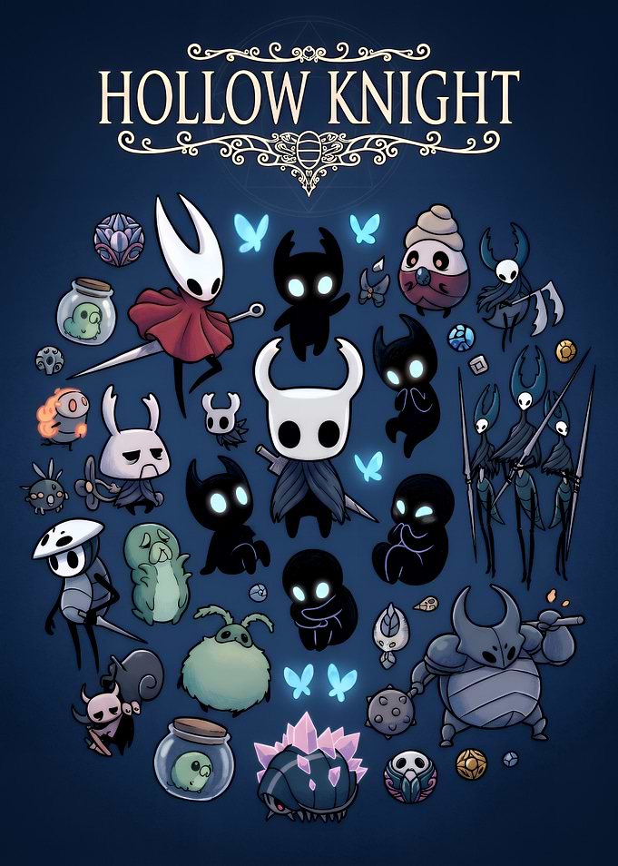 Hollow Knight Character Collection Poster