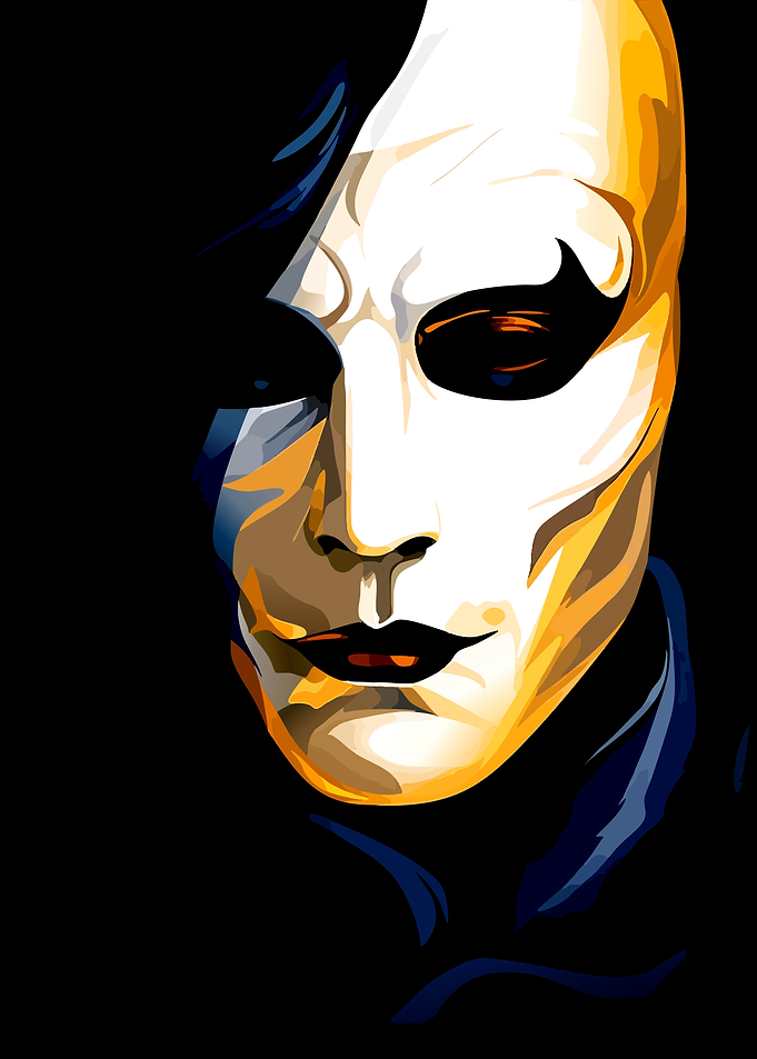 Stylized Portrait of The Crow